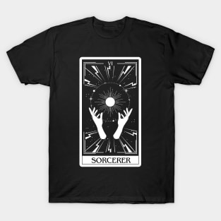 Sorcerer Tarot Card D&D Nat 20 Dungeons & Dragons T-Shirt